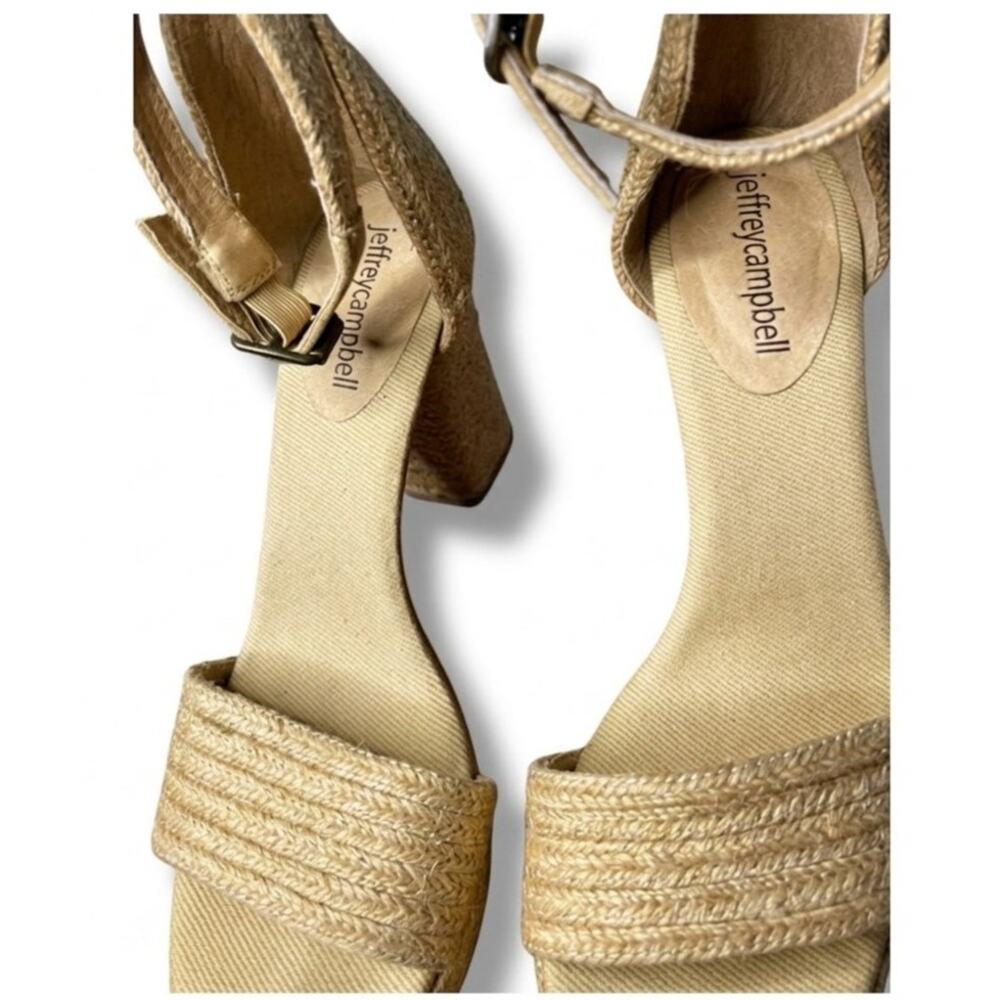 Jeffrey Campbell Rowboat Block Heel Sandal size 6.5 - Picture 7 of 9